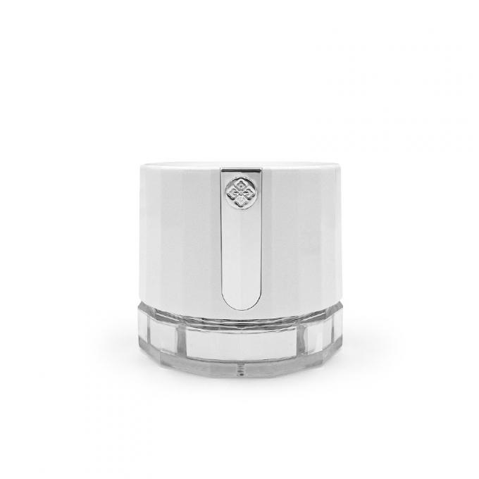 Transparent 50g Cosmetic Cream Jar With Diamond Logo Custom Acrylic Packaging Jar 1