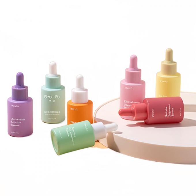 Customized Silk Screen Printing Glass Foundation Bottle For Skin Care Cream 0