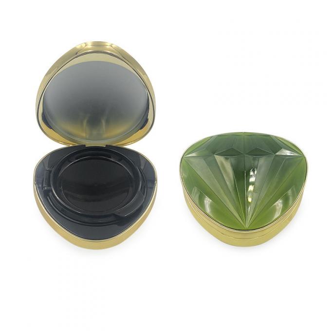 Transparent Round Snap Closure Cushion Foundation Case With Dewy Finish 1