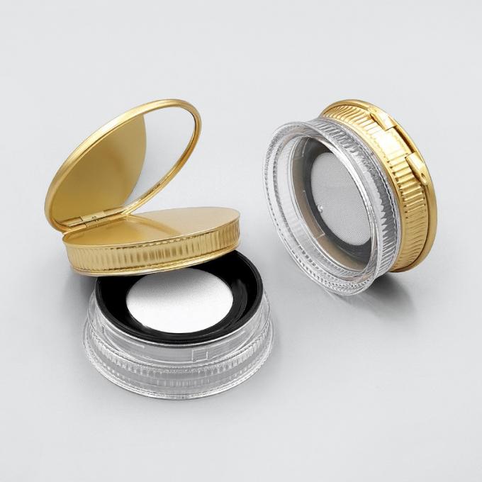 Round Screw Cap 15g Recyclable Empty Loose Powder Case in Transparent Color 2