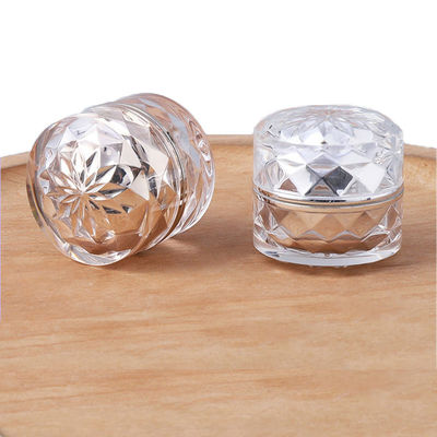 OEM ODM Colored Diamond Cosmetic Jar Wide Mouth Cosmetic Jars PMMA