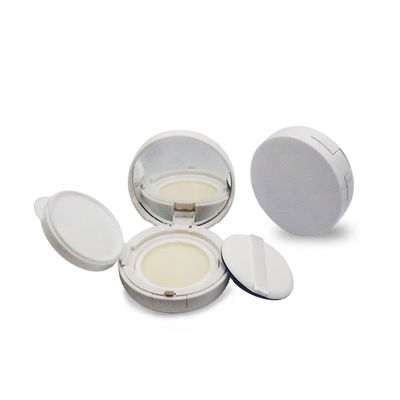 High End Elegant White Empty Cushion Foundation Case Leakage Proof
