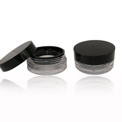 Round ABS / PP Empty Loose Powder Case Private LOGO Lightweight