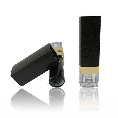 Beautiful Black Empty Lipstick Packaging Tube 21*72.7mm Private Logo